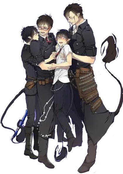 Fanart Blueexorcist Rin Okumura Sticker By Polyamoory Yukio X Rin Okumura Png Rin Okumura Transparent