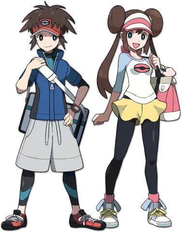 Pokemon Black 2 And White Wiki Guide Pokemon Black And White Main Characters Png Pokemon Logo Black And White