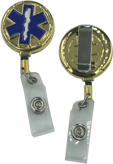 Emt Ems Paramedic Ambulance Retractable Metal Id Reel Medic Star Of Life Solid Png Star Of Life Logo