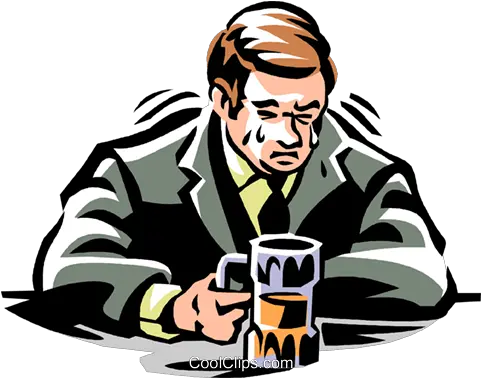 His Beer Royalty Free Vector Clip Art Man Crying Over Beer Png Crying Man Png