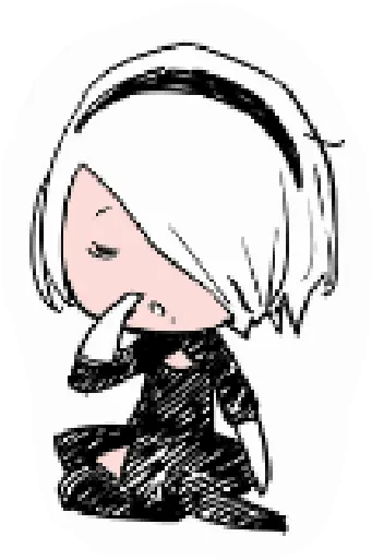 Nier Automata Illustration Png Nier Automata Logo