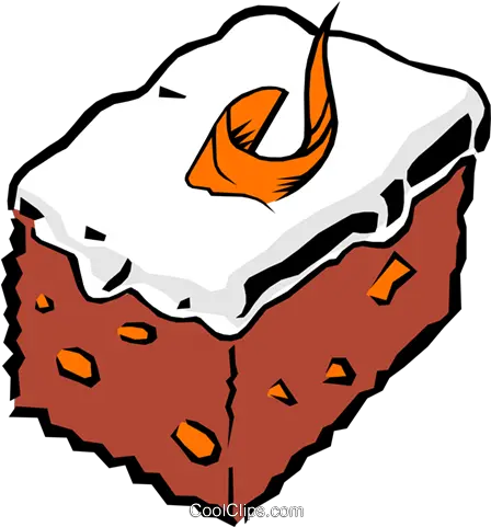 Carrot Cake Royalty Free Vector Clip Art Illustration Carrot Cake Clip Art Png Cake Clipart Png