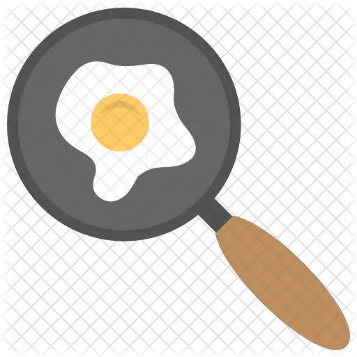 Fried Egg Icon Of Flat Style Illustration Png Fried Egg Png