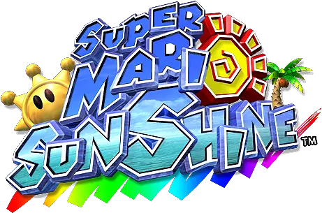 Super Mario Sunshine Logopedia Fando 621128 Png Super Mario Sunshine Logo Sunshine Png