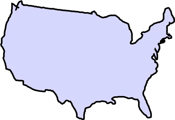 Usa Map Outline Clipart United States Map Clipart Png United States Outline Png