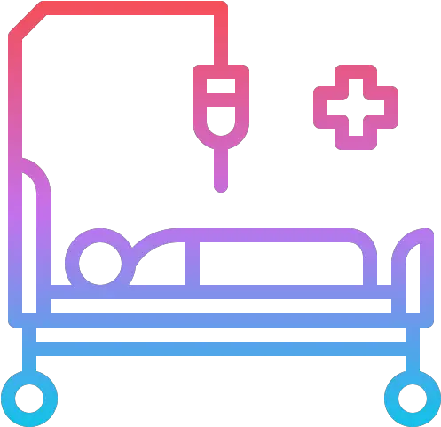 Hospital Bed Icon From Medical Pack Style Gradient Hospital Png Medical Icon Pack