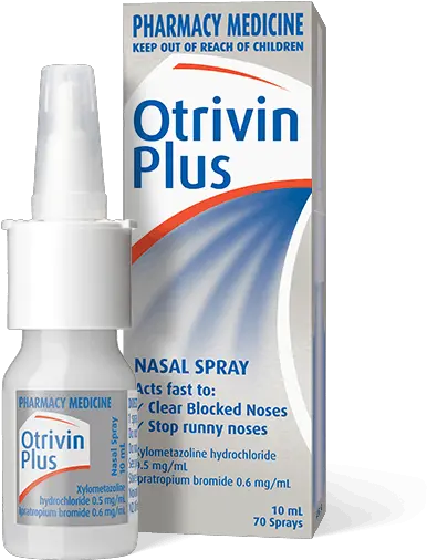 Otrivin Plus Nasal Spray Otrivin Png Nose Transparent