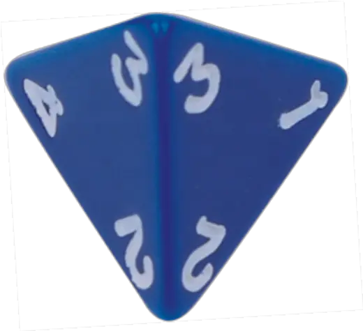 4 Sided Dice With 3 Numbers Transparent PNG