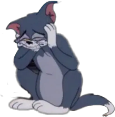 Tom Tomandjerry Sad Aesthetic Tumblrsad Tumblr Blue Aes Sad Tom Cartoon Hd Png Sad Cat Png