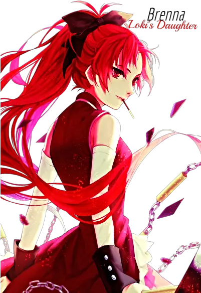 Brenna Imgur Madoka Magica Kyoko Art Png Dio Hair Png