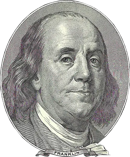 One Hundred Dollars In Png Format Ben Franklin One Dollar Png