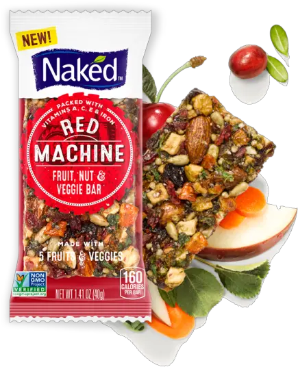 Naked Juice Green Machine Naked Fruit And Veggie Bars Png Veggie Png