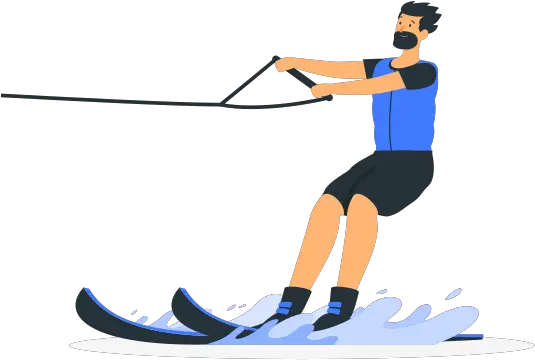 Water Ski Customizable Isometric Illustrations Amico Style Water Ski Png Water Ski Icon