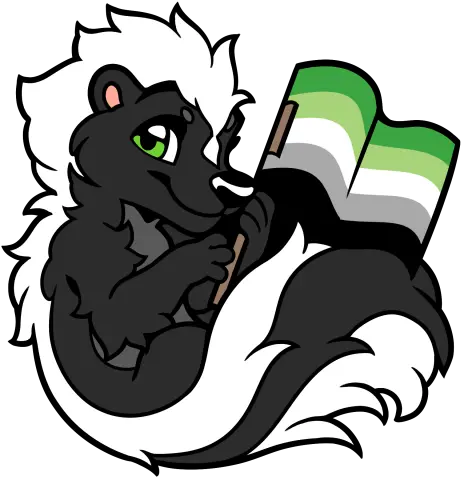 Fursona Pins Species Genderqueer Png Skunk Icon