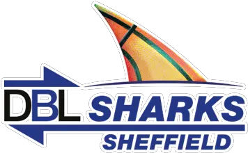 Dbl Sharkssheffieldoutline All Stars Basketball Sheffield Sharks Basketball Logo Png Basketball Outline Png