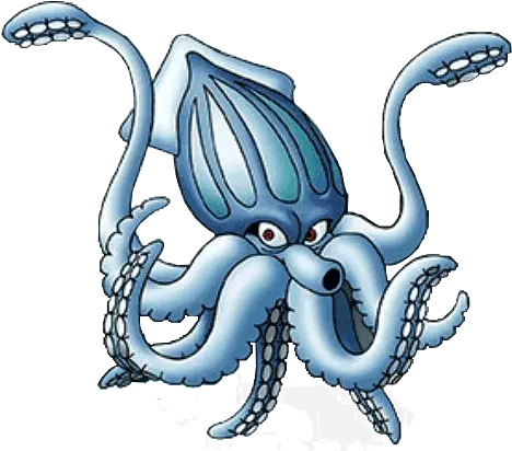 Dragon Quest Warrior Character King Squid King Squid Dragon Quest Png Squid Png