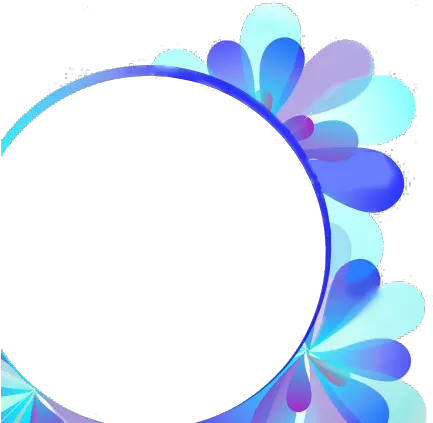 Blue Circle Frame Png 4 Image Transparent Floral Frame Photo Frame Round Png Circle Frames Png