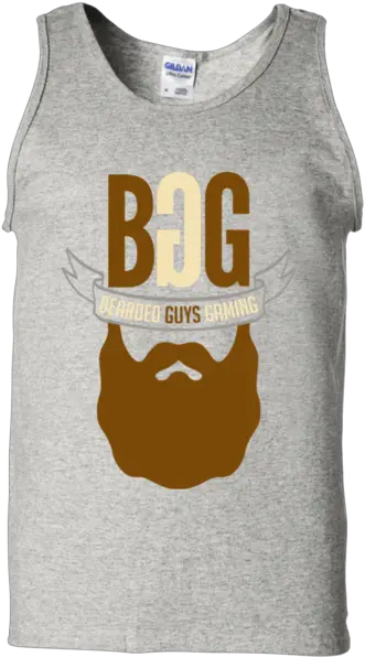 Beardedguysgaming Single Beard Logo Men Tank Top Naruto Tank Top Png Beard Logo