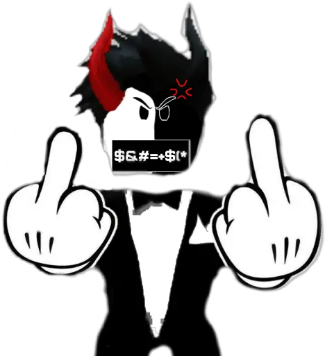 Rey Demonio Roblox Pack Middle Finger Svg Png Roblox Logo Maker