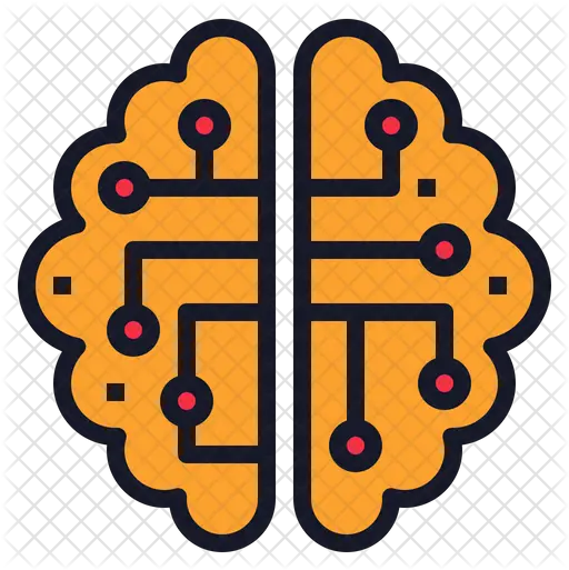 Digital Brain Icon Cute Clock Icon Png Brain Outline Png