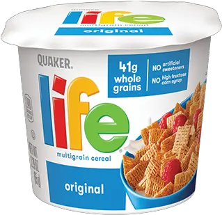 Life Cereal Cups Original Quaker Oats Png Bowl Of