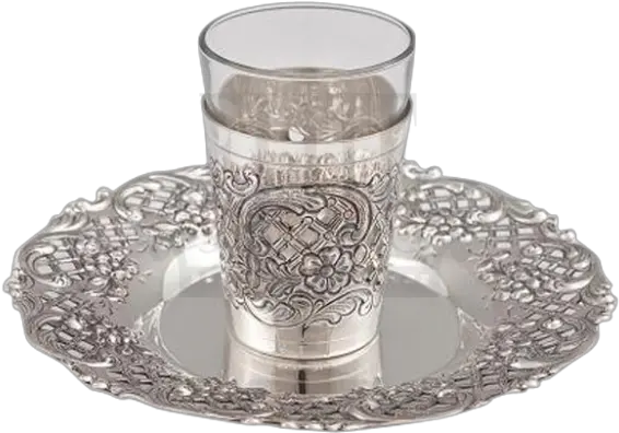 Download Silver And Glass Kiddush Cup Png Image With No Antique Glass Cup Png