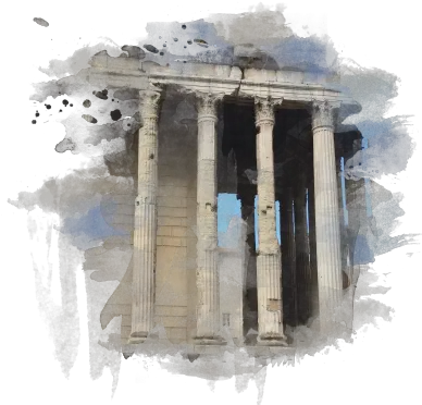 Download Hd Forte Designs 4 Pillars Temple Of Augustus And Forte With 4 Piilar Png Pillars Png