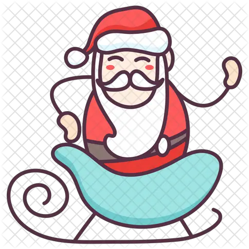 Santa Sleigh Icon Santa Claus Png Santa Sleigh Png