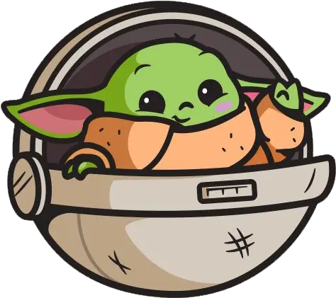 Cute Baby Yoda Png Transparent Image Baby Yoda Drawing Cute Star Wars Logo Transparent Background