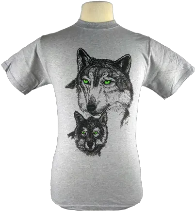 Green Eyed Wolf Short Sleeve Png Wolf Eyes Png