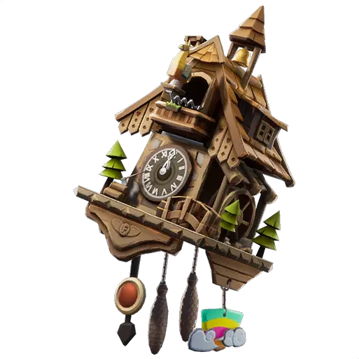 Fortnite Clockworks Backpack Back Wind Clock Back Bling Fortnite Png Fortnite Wood Png