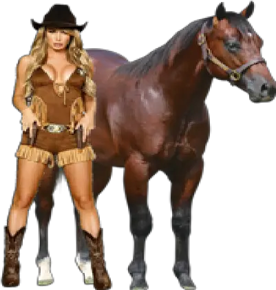 Western Girl With Horse Png Official Psds Horse And Girls Png Horse Png