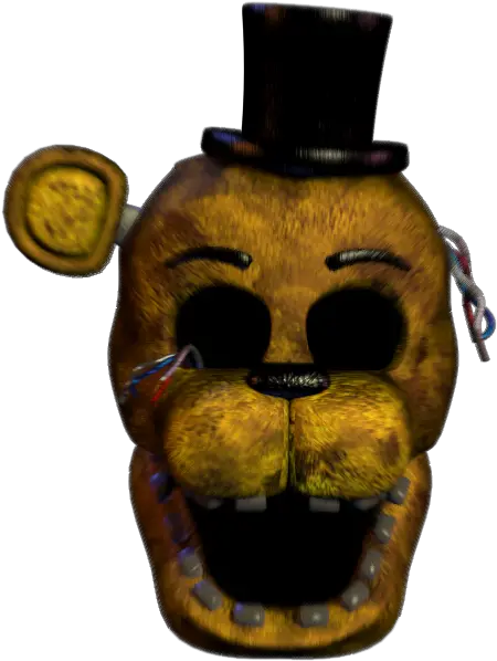 Fnaf Golden Freddy Scream Instant Sound Effect Button Withered Golden Freddy Head Png Fnaf Icon