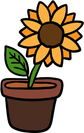 Sunflower Free Vector Icons Designed By Freepik Flower Flowerpot Png Sunflower Icon