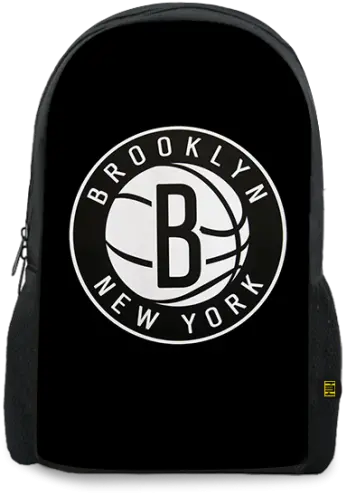 Brooklyn Nets Printed Backpack Emblem Png Brooklyn Nets Logo Png