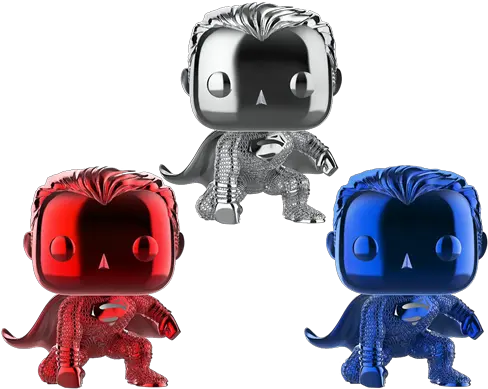 Covetly Funko Pop Heroes Superman Red White U0026 Blue Chrome Funko Pop Chrome Superman Png Superman Icon Pack