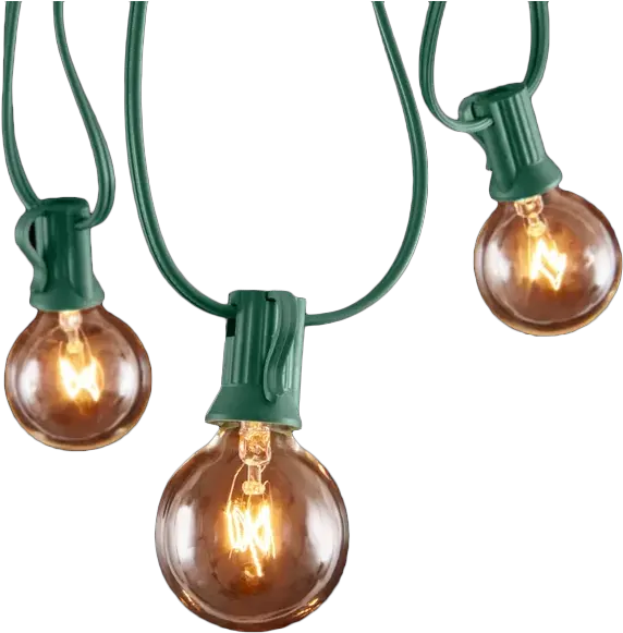 25u0027 Outdoor 25 Bulb Globe String Lights Incandescent Light Bulb Png String Lights Png Transparent