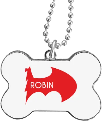 Bone Dog Tag With Printing Robin Vs Batman Mandala Kutya Png Batman And Robin Png