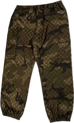 Supreme X Louis Vuitton Track Pant Camo Louis Vuitton Supreme Pants Png Louis Vuitton Png