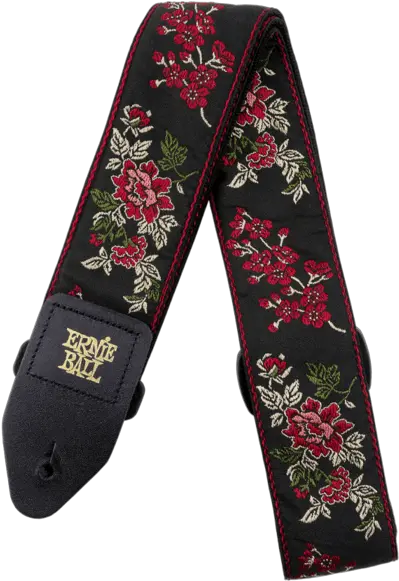 Ernie Ball Red Rose Full Size Png Download Seekpng Ernie Ball Red Rose Guitar Strap Ernie Png