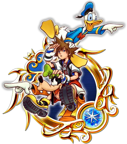 Sora U0026 Donald Goofy A Khux Wiki Kingdom Hearts Sora Donald Goofy Png Goofy Png