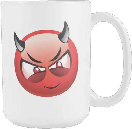 Download Devil Emoji 15oz Coffee Mug Evil Emoji Transparent Background Png Devil Emoji Png