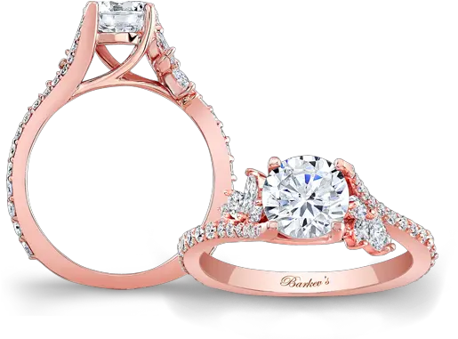 Rose Gold Engagement Rings Barkevu0027s Rose Gold Engagement Rings Canada Png Gold Ring Png