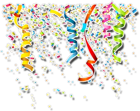 Party Birthday Confetti Transparent Background Png Birthday Party Png