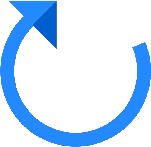 Multimedia Option Circular Arrow Redo Arrows Direction Dot Png Blue Circle Arrow Icon