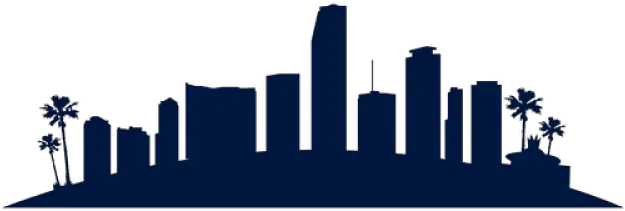 Download Original Miami Skyline Vector Full Size Png Miami Beach Skyline Silhouette Atlanta Skyline Png