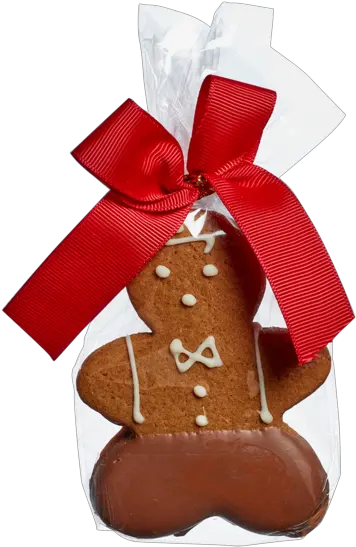 Milk Chocolate Dipped Gingerbread Man Cookies Christmas Decoration Png Gingerbread Man Png