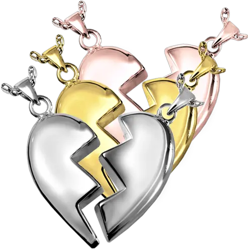 Broken Heart Companion Pendant Solid Png Broken Chain Png