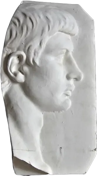 Profile Face Of A Roman Nobleman Alabaster Png Roman Bust Png