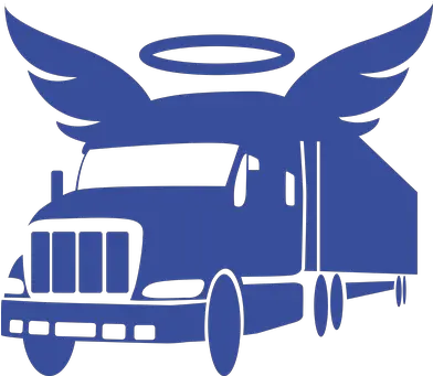 Download Angel Fishing Rod Wing Guardian Truck Semi Truck With Wings Png Angel Wing Logo